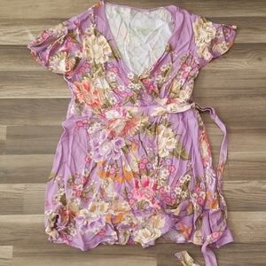 Spell wrap mini dress